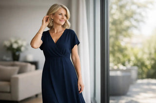 Jurk voor de vijftigplus vrouw die mooi valt - Dresses Boutique B.V.