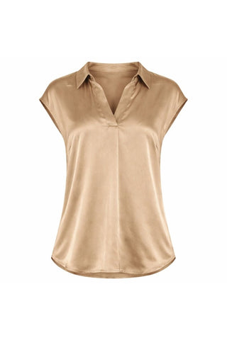 1344PBOKasra blouse Sand - Dresses Boutique B.V.