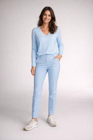 Amelia pantalon Light blue - Dresses Boutique B.V.