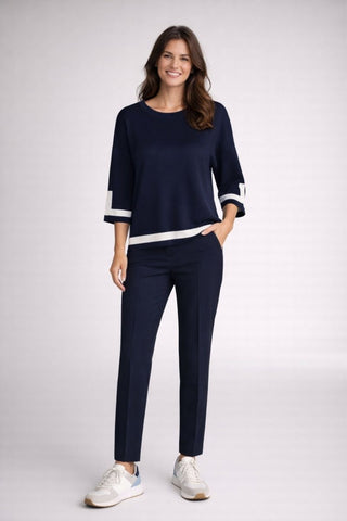 Dahlia sweater Navy - Dresses Boutique B.V.