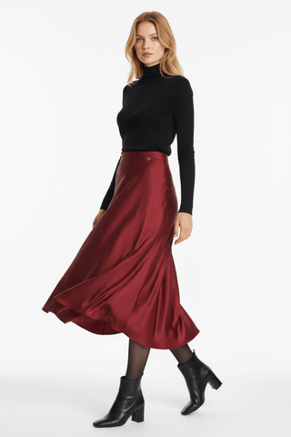 Alessia skirt Bordeaux - Dresses Boutique B.V.