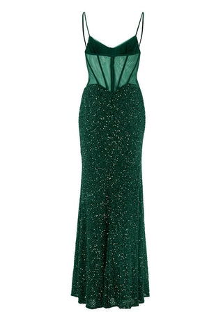 Amania dress Pine Green - Dresses Boutique B.V.