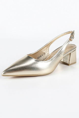 Aura slingback pump Gold - Dresses Boutique B.V.