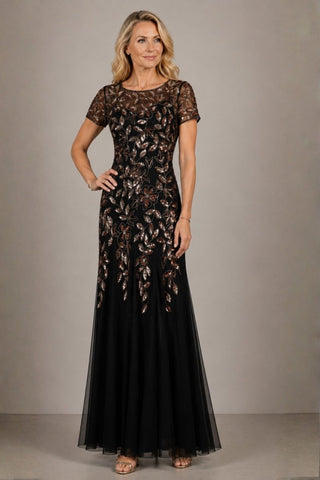 Bead Long Dress with Godets - Dresses Boutique B.V.