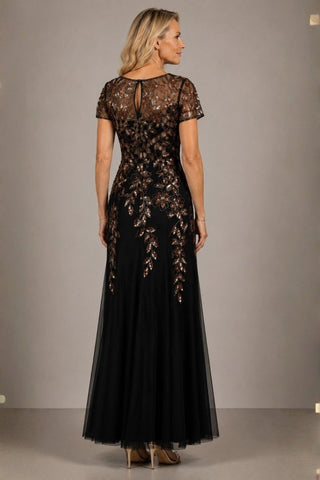Bead Long Dress with Godets - Dresses Boutique B.V.