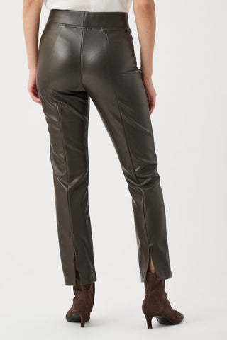 Bonded Leatherette Straight Pull - On Pants - Dresses Boutique B.V.