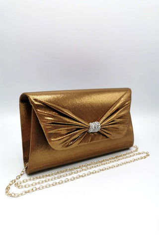 Bowie clutch Bronze - Dresses Boutique B.V.