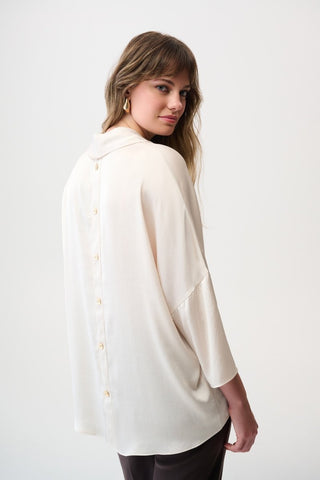 Boxy top with Cowl Collar Birch - Dresses Boutique B.V.