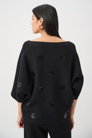 Brushed boxy embroidered sweater - Dresses Boutique B.V.