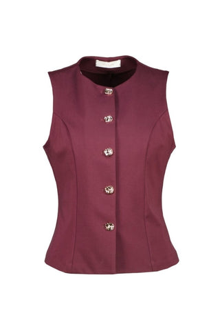 Bruxelles gilet Bordeaux - Dresses Boutique B.V.
