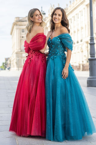 CarminasleevesdressGlitterLakeBlue__4