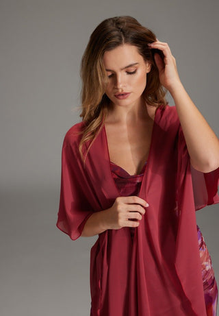 Chiffon X Brick Red - Dresses Boutique B.V.