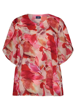Chiffon flower top - Dresses Boutique B.V.