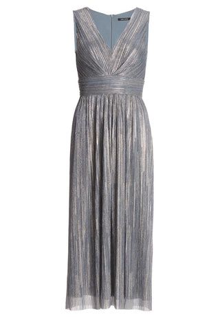 Chrisin dress Ice Blue Gold - Dresses Boutique B.V.