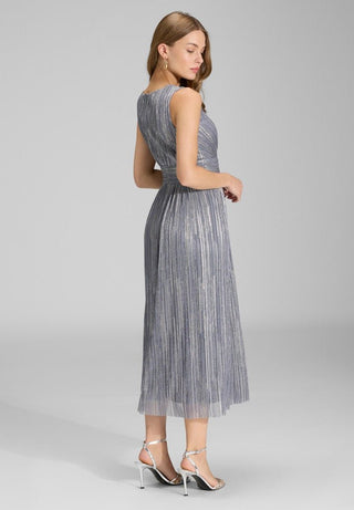 Chrisin dress Ice Blue Gold - Dresses Boutique B.V.