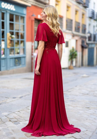 Clania dress 1121 Rio red - Dresses Boutique B.V.