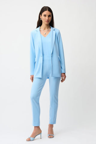 Classic Straight Pants - Seasonal Color Sky Blue - Dresses Boutique B.V.