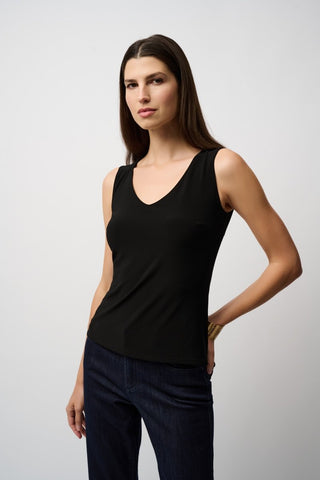 Classic V - Neck Cami Black - Dresses Boutique B.V.