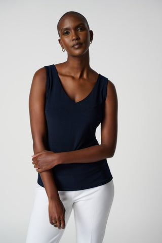 Classic V - Neck Cami Midnight blue - Dresses Boutique B.V.