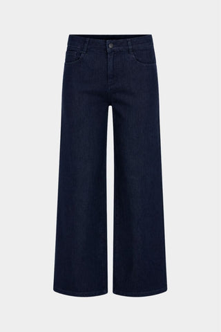 Classic Wide - Leg Stretch Jeans Denim Medium Blue - Dresses Boutique B.V.