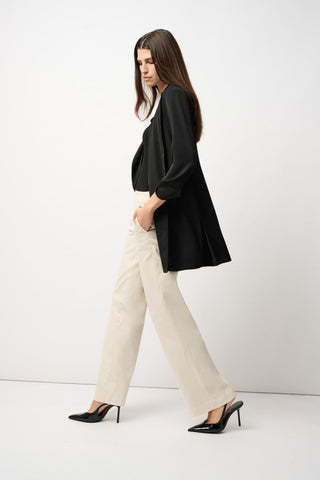 Classic long blazer Black - Dresses Boutique B.V.