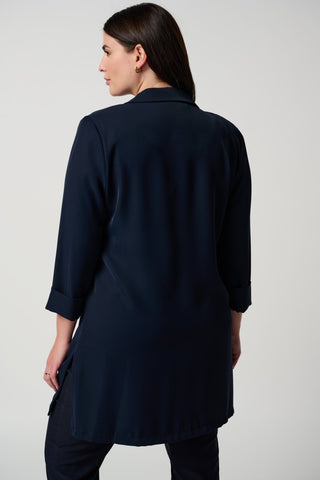 Classic long blazer Midnight blue - Dresses Boutique B.V.