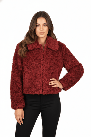 Colorado coat Bordeaux - Dresses Boutique B.V.