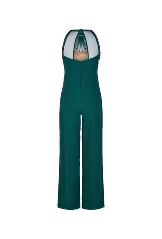 Cornelli halter jumpsuit Green - Dresses Boutique B.V.