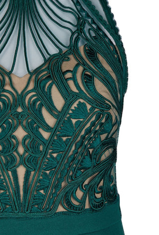 Cornelli halter jumpsuit Green - Dresses Boutique B.V.