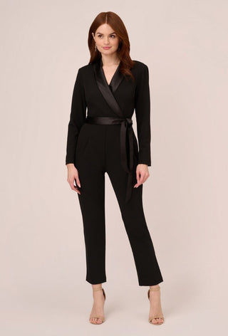 Crepe tuxedo jumpsuit - Dresses Boutique B.V.