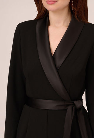 Crepe tuxedo jumpsuit - Dresses Boutique B.V.