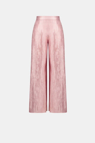 Crinkle Jacquard Pull - On Wide Leg Pants - Dresses Boutique B.V.