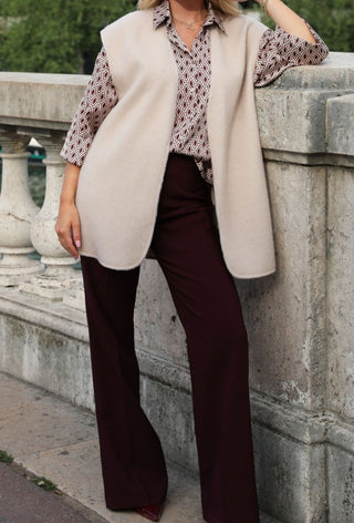 Dacca gilet Beige - Dresses Boutique B.V.