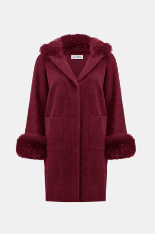 Fana cardi coat Merlot - Dresses Boutique B.V.