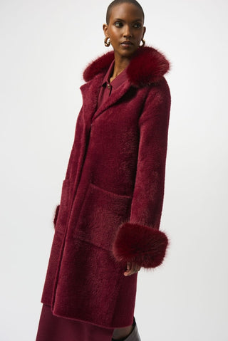 Fana cardi coat Merlot - Dresses Boutique B.V.