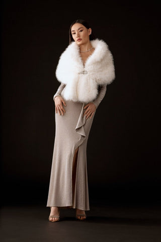 Faux Fur X Cape Vanilla - Dresses Boutique B.V.