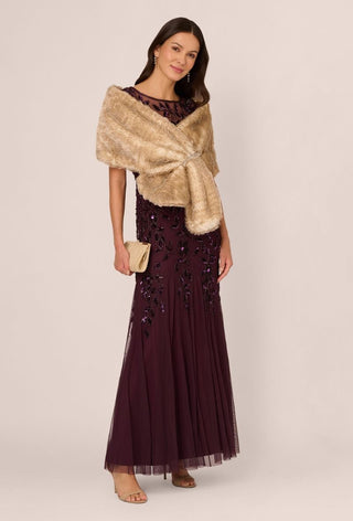 Faux fur wrap stola - Dresses Boutique B.V.