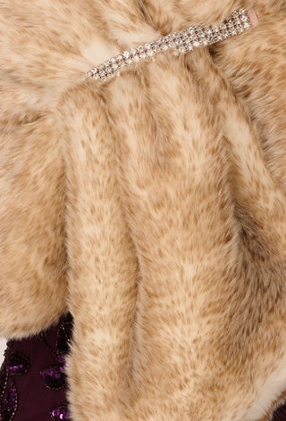 Faux fur wrap stola - Dresses Boutique B.V.