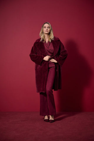 Faxy coat Merlot - Dresses Boutique B.V.