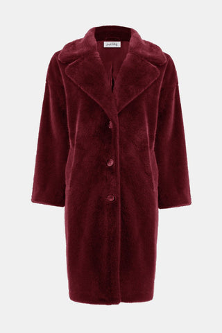 Faxy coat Merlot - Dresses Boutique B.V.