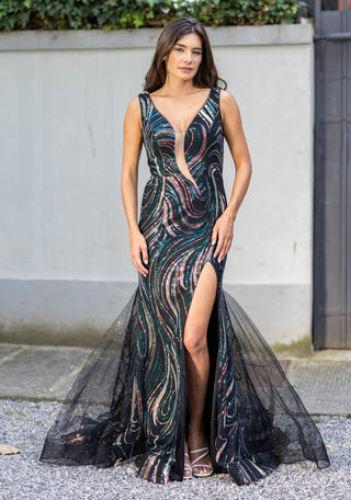 Fian dress Phantom Black - Dresses Boutique B.V.