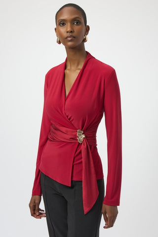 Fitted wrap top - Dresses Boutique B.V.