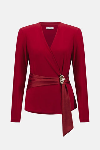 Fitted wrap top - Dresses Boutique B.V.