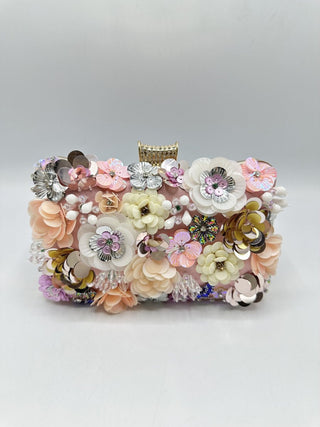 Flowera clutch Pink - Dresses Boutique B.V.