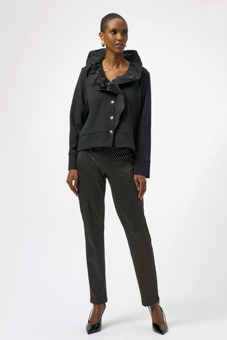 Foiled Heavy Knit Slim Fit Pants - Dresses Boutique B.V.