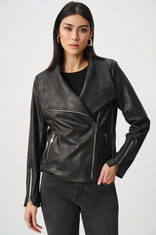 Foiled Knit Fitted Jacket - Dresses Boutique B.V.