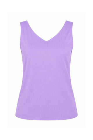 2 side sleeveless top Lilac - Dresses Boutique B.V.
