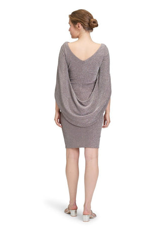 Gena dress Taupe / Silver - Dresses Boutique B.V.