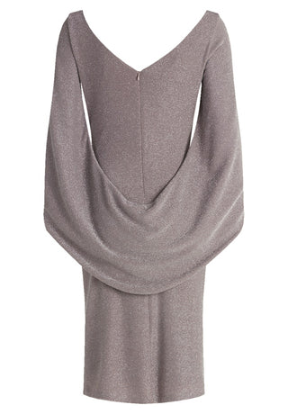 Gena dress Taupe / Silver - Dresses Boutique B.V.