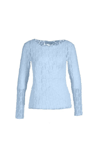 Giselle top Light blue - Dresses Boutique B.V.
